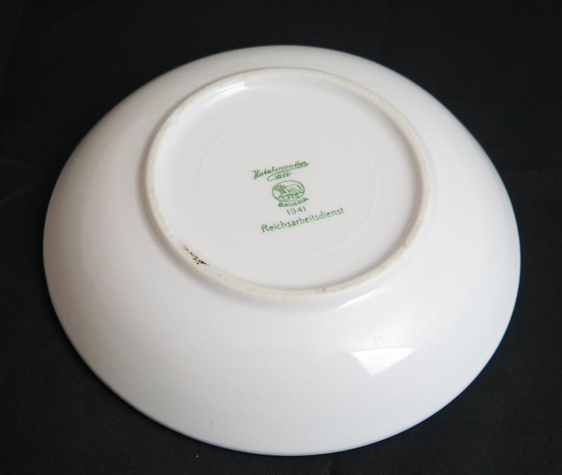 WW2 German Reicharbeitdienst mess hall  dessert plate