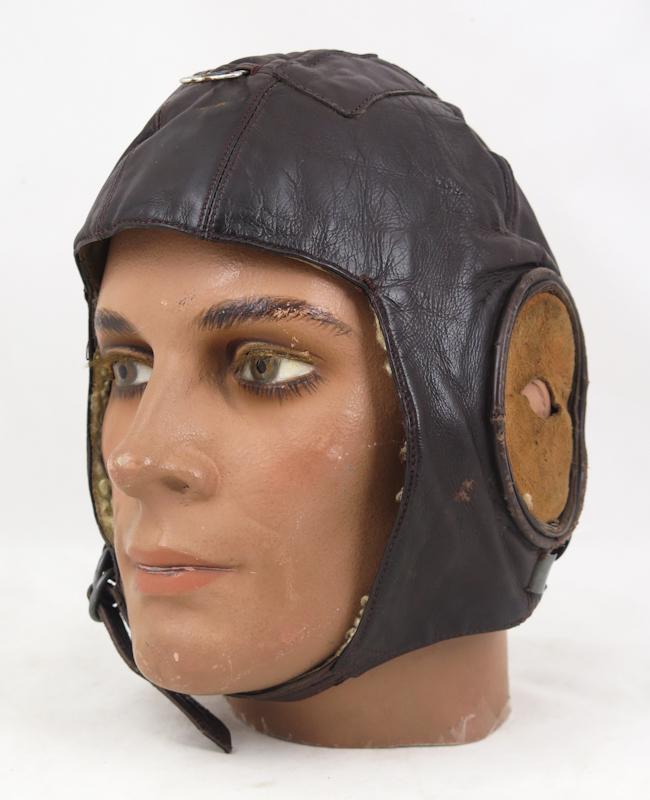 WW2 Finnish airforce flight helmet Lp/T Friitala - post-war used electronics missing