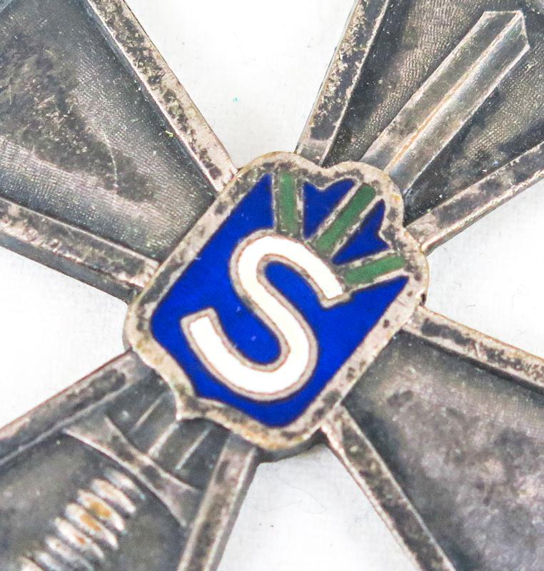 Finnish Civil guards iron cross of merit 1st type