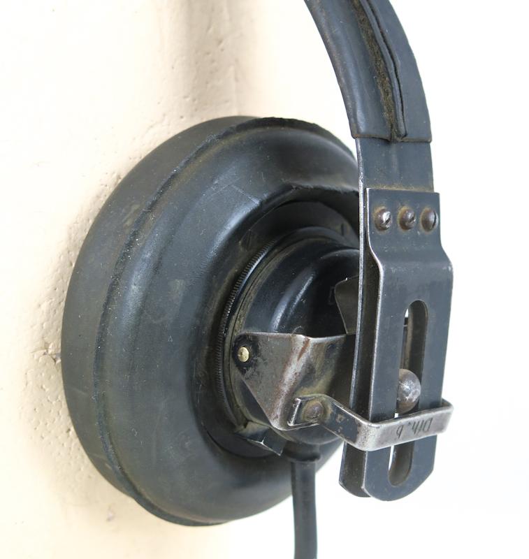 WW2 German Dfh.b head-phones - Panzer