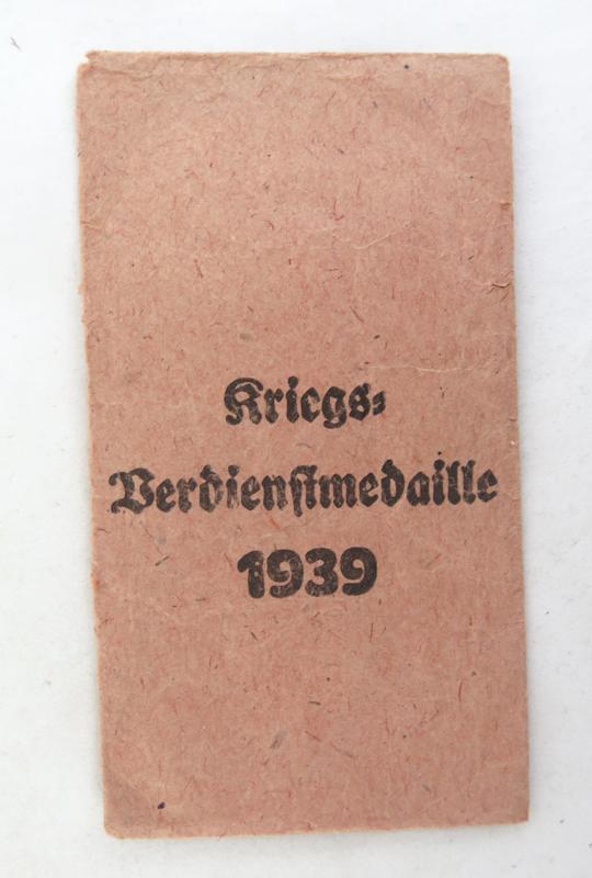 WW2 German War Merit medal with packet - Hoffstätter