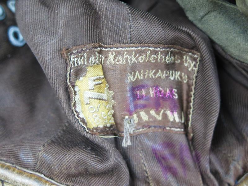WW2 Finnish Tank grew leather helmet - Friitala