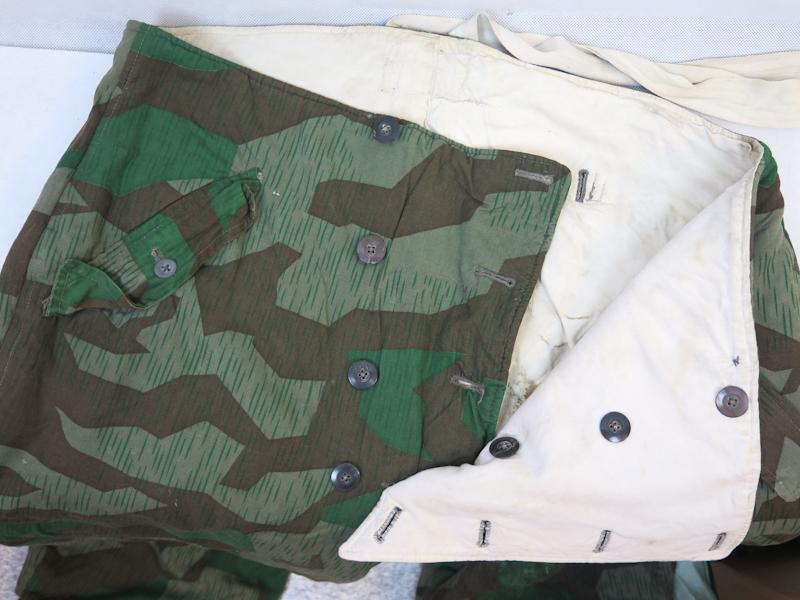 WW2 German Wehrmacht Splittertarn reversible winter trousers - 1st pattern