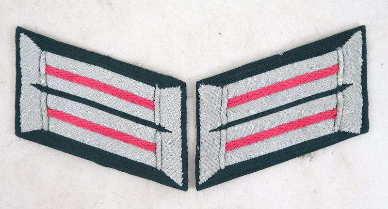 WW2 German Wehrmacht Panzer officers Collartabs M44 Bevo-type