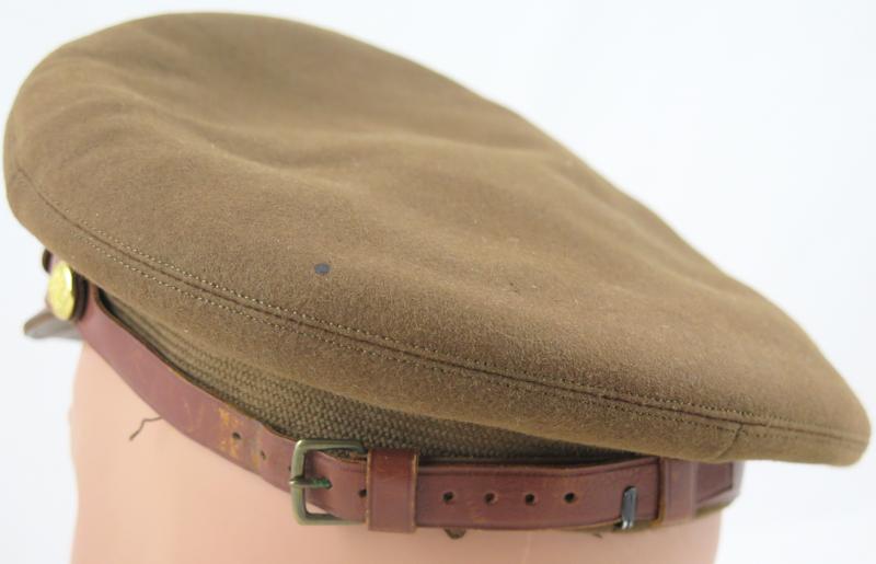 WW2 US army air force officers brown service cap - Luxenberg, New York