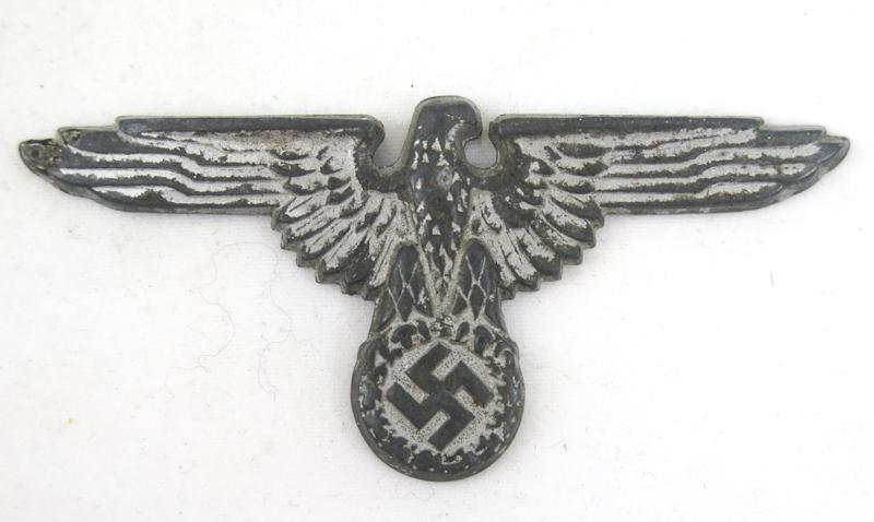 WW2 German Waffen-SS cap eagle - Zinc RZM SS 475/39