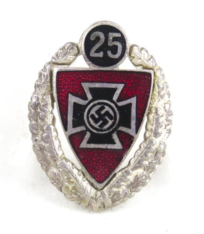 WW2 German NSRKB  25 years membership badge