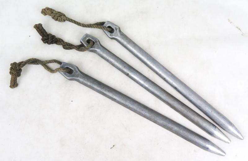 WW2 German Wehrmacht/Waffen-SS tent beg set - aluminium