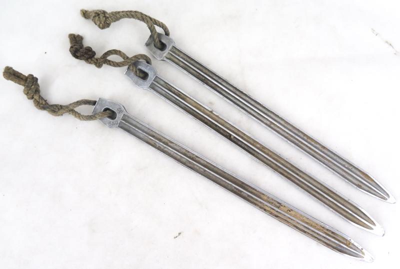 WW2 German Wehrmacht/Waffen-SS tent beg set - aluminium