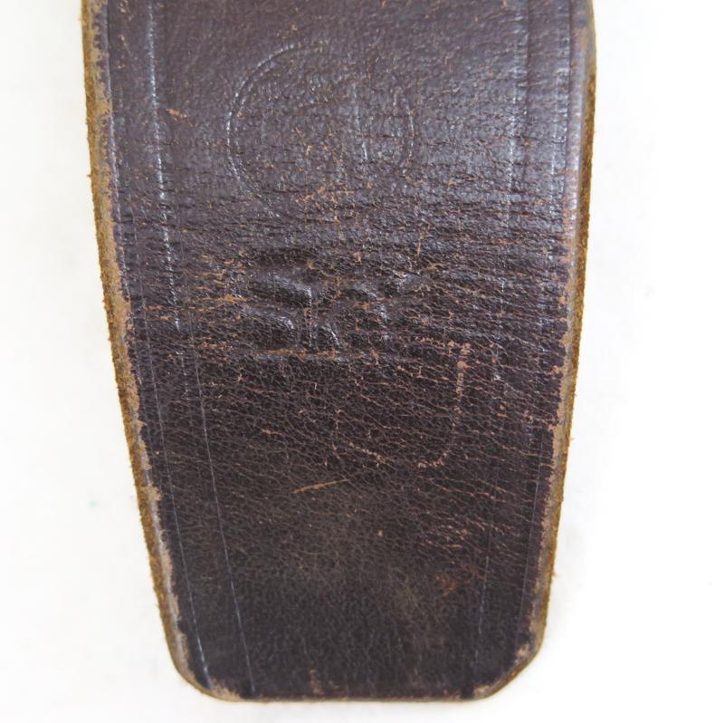 WW2 Finnish army M/30 leatherbelt - Sky/Int38