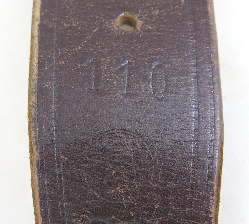 WW2 Finnish army M/30 leatherbelt - Sky/Int38