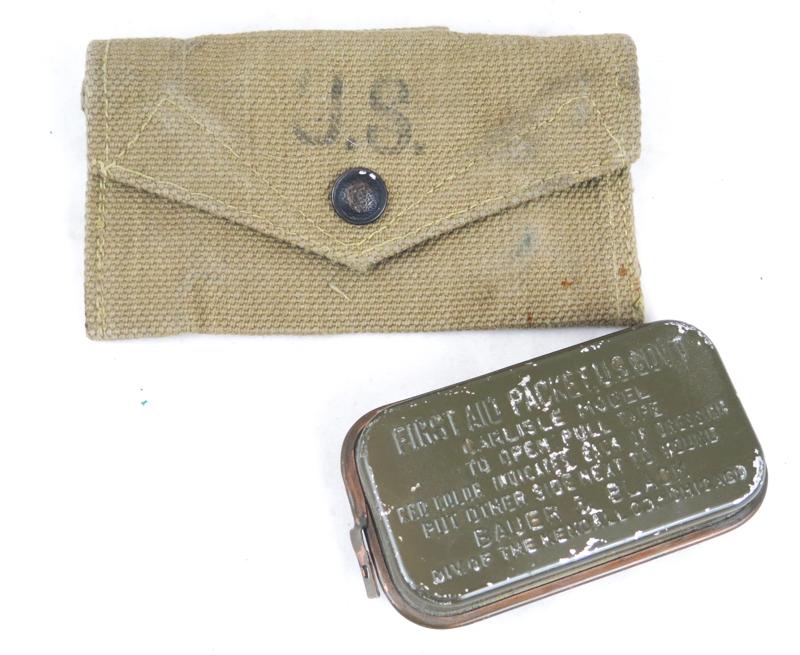 WW2 US army M1942 1st aid pouch - British made 1944
