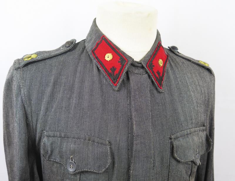 WW2 Finnish army M36 summer blouse - variant cloth