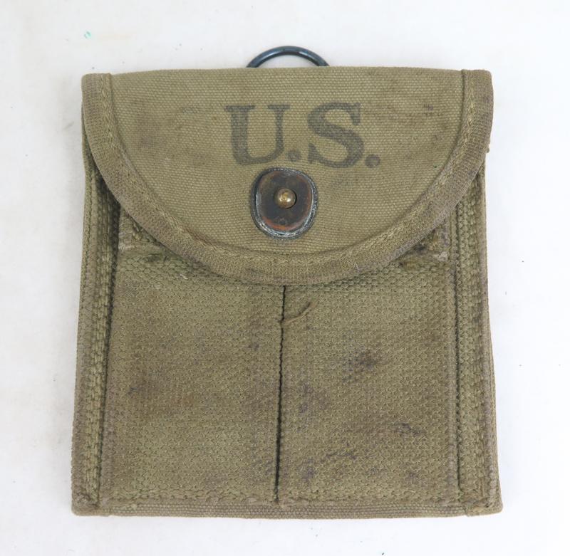 Post-war French US M1 carbine pouch and french 1st aid packet