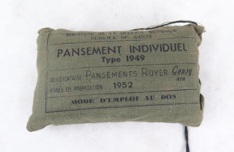 Post-war French US M1 carbine pouch and french 1st aid packet