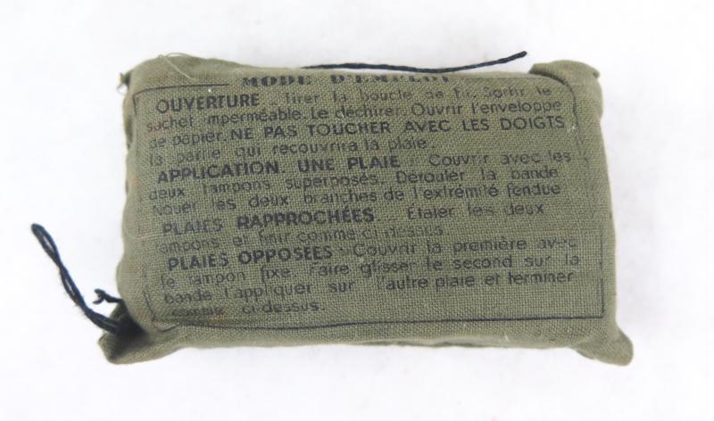 Post-war French US M1 carbine pouch and french 1st aid packet