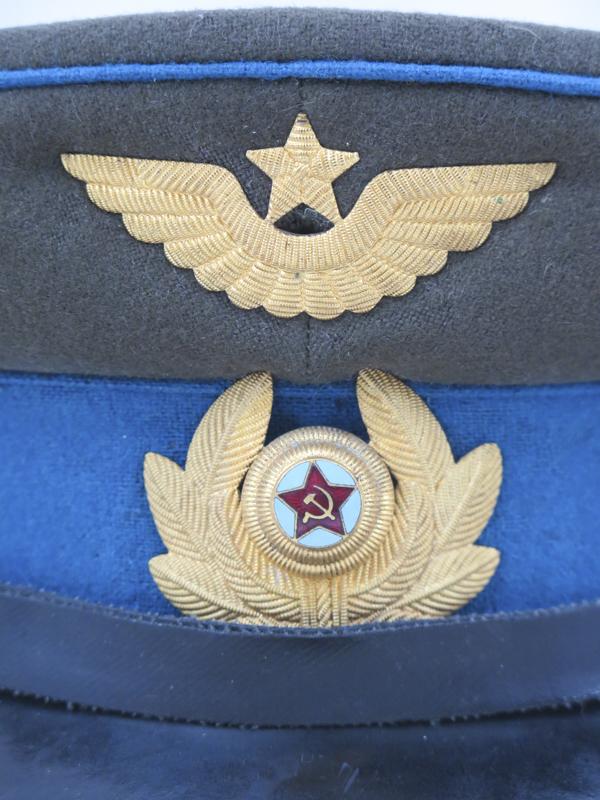 Cold war Soviet Air force officers M1954 visor cap