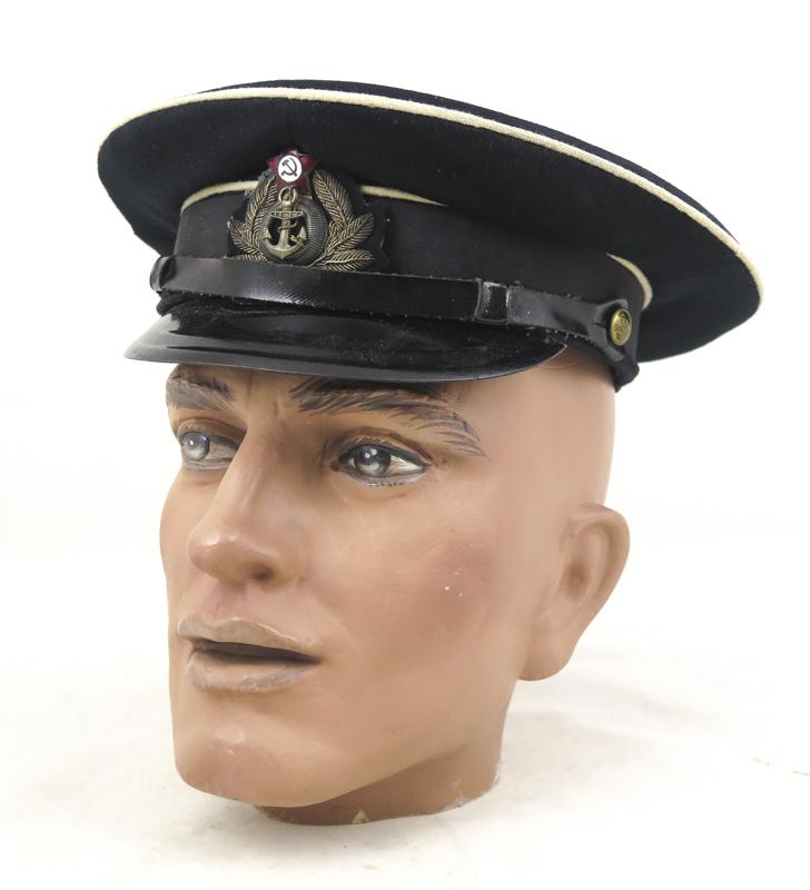 Cold war Soviet Navy M1954 technical branch officers visor cap