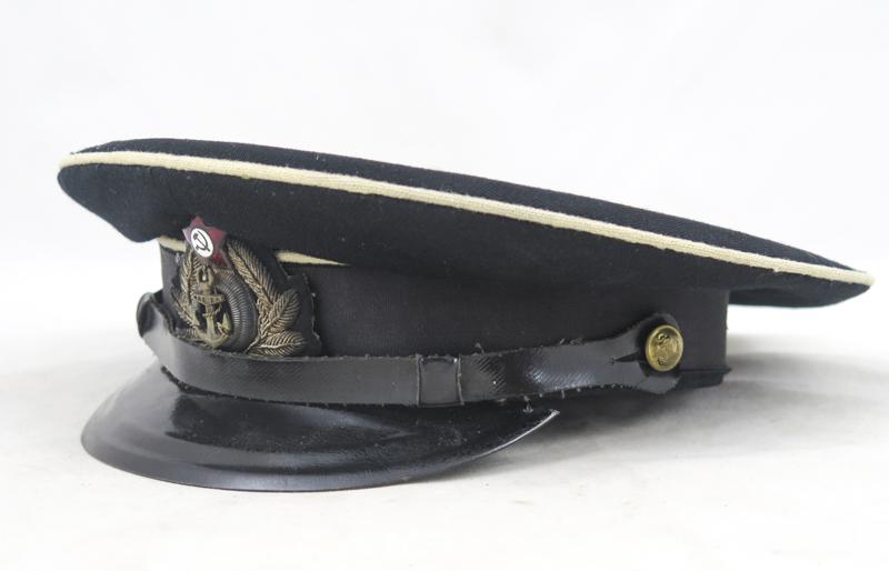 Cold war Soviet Navy M1954 technical branch officers visor cap