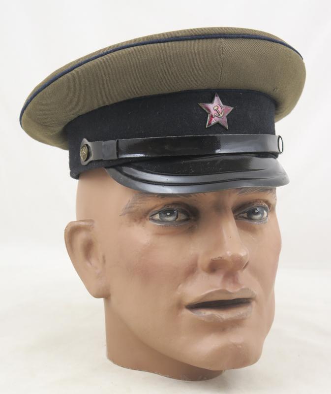 Cold war Soviet army M1955 visor cap technical troops 1969