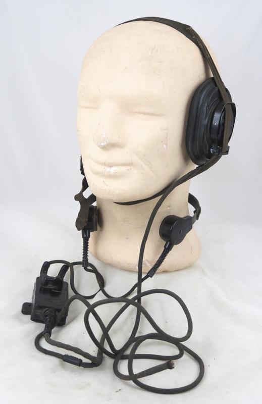 .WW2 German Luftwaffe FLAK artillery head set - 1943