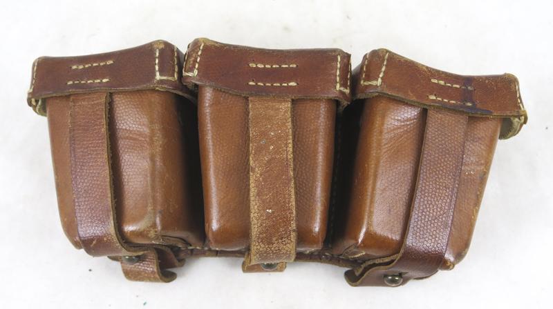WW1 German M1909 rifle ammo pouch - Finnish Civil guards marked