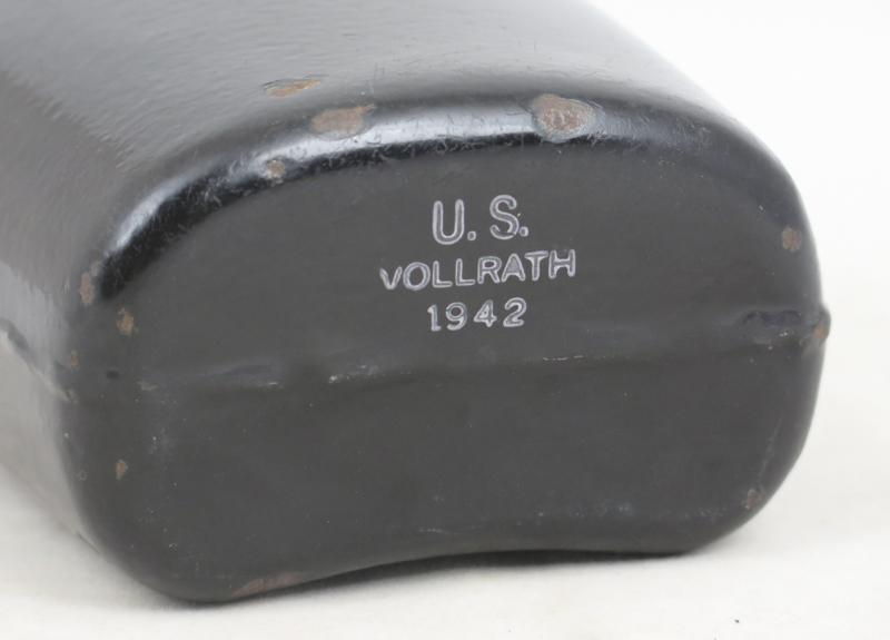 WW2 US army M1910 canteen - black enamel 1942