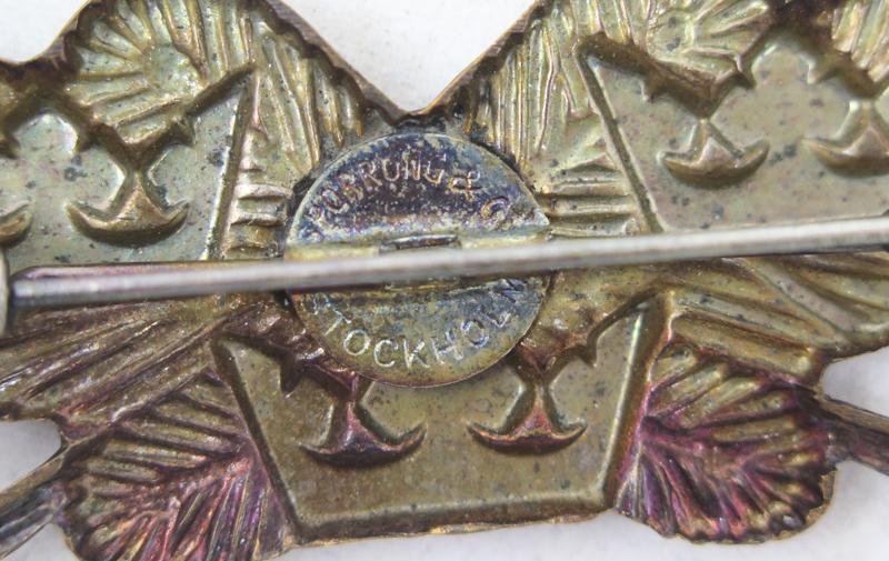 WW2 Finnish army Swedish volunteer batalion badge - Hangospännet